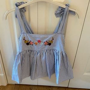 Zara pinstripe tank top